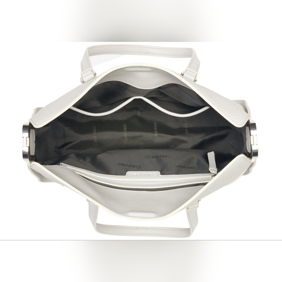 Calvin Klein Fay Convertible Tote Bag in Dove Grey - Picture 5 of 5